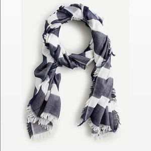 Organic Cotton Lightweight Fringe-trim Scarf